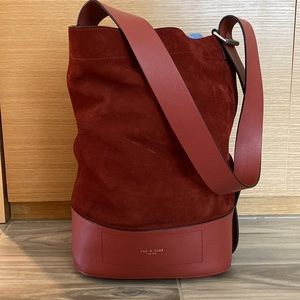 Rag & Bone Walker Sling Leather & Suede Bucket Bag